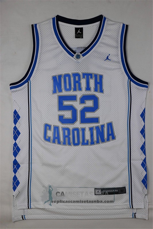 Camiseta NCAA Universidad de Carolina del Norte Worthy Blanco